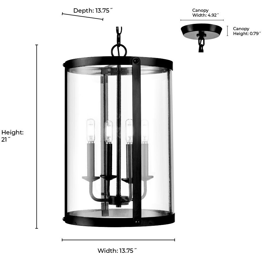 Aydenn 4 Light 13.75 inch Brushed Nickel Indoor Pendant Ceiling Light